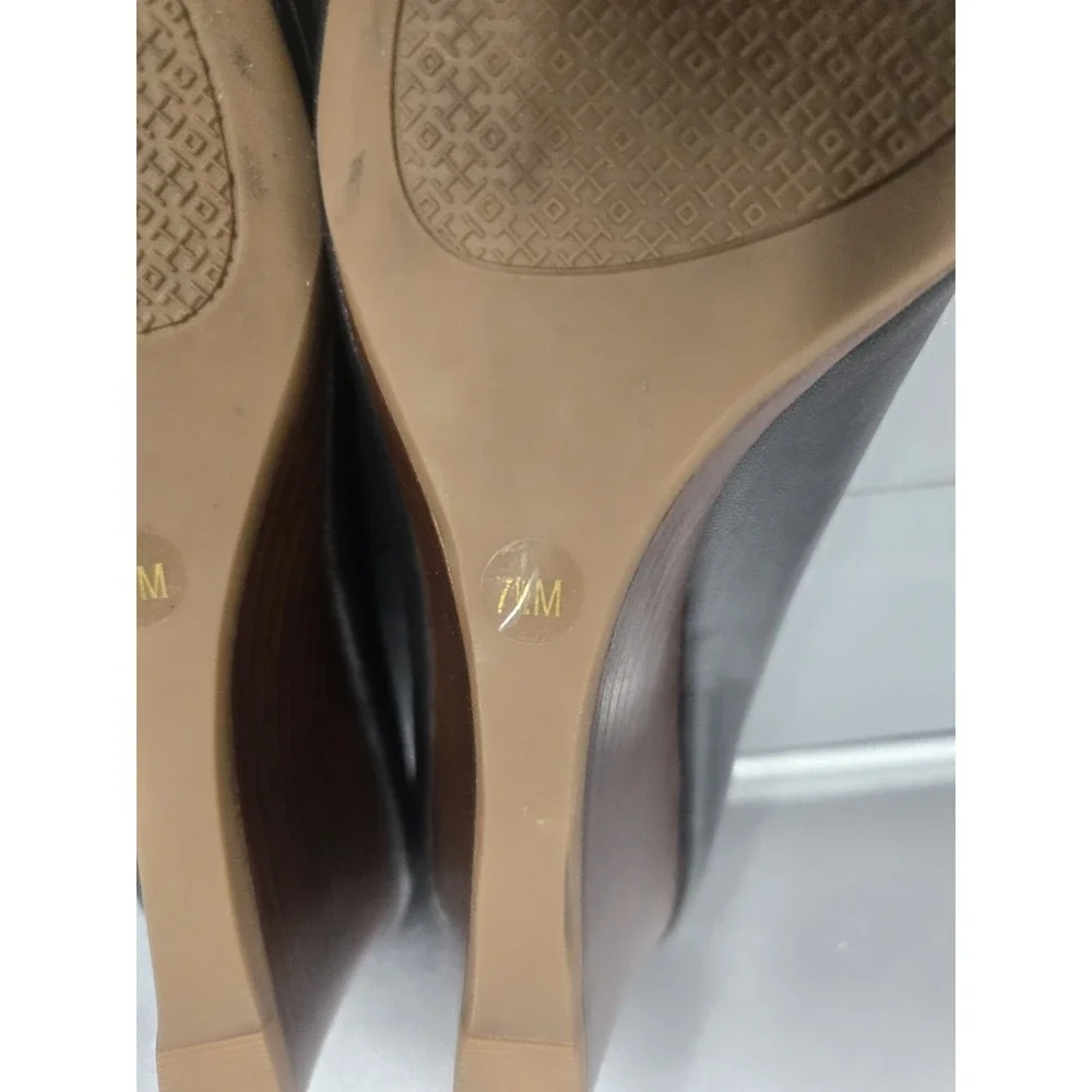 Tory Burch Womens Lowell Ballet Flat North Leather Black Size 7.5 M